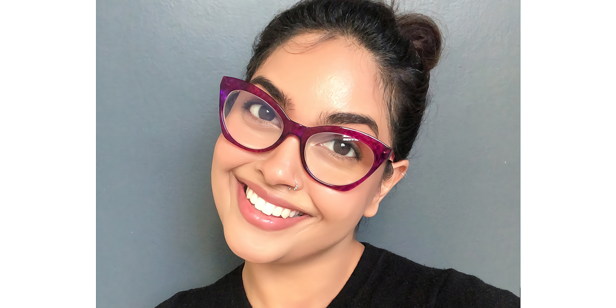 Purple Cat Eye Ornate Plastic Eyeglasses
