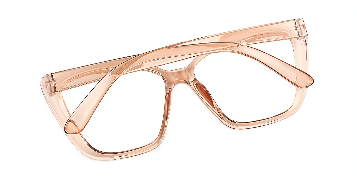 Brown Butterfly Simple Plastic Eyeglasses
