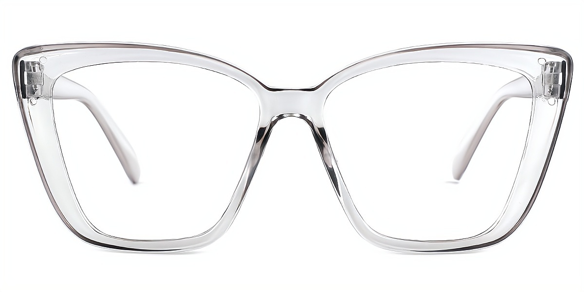 Gray Butterfly Simple Plastic Eyeglasses