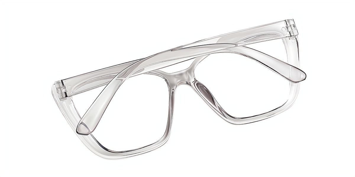 Gray Butterfly Simple Plastic Eyeglasses