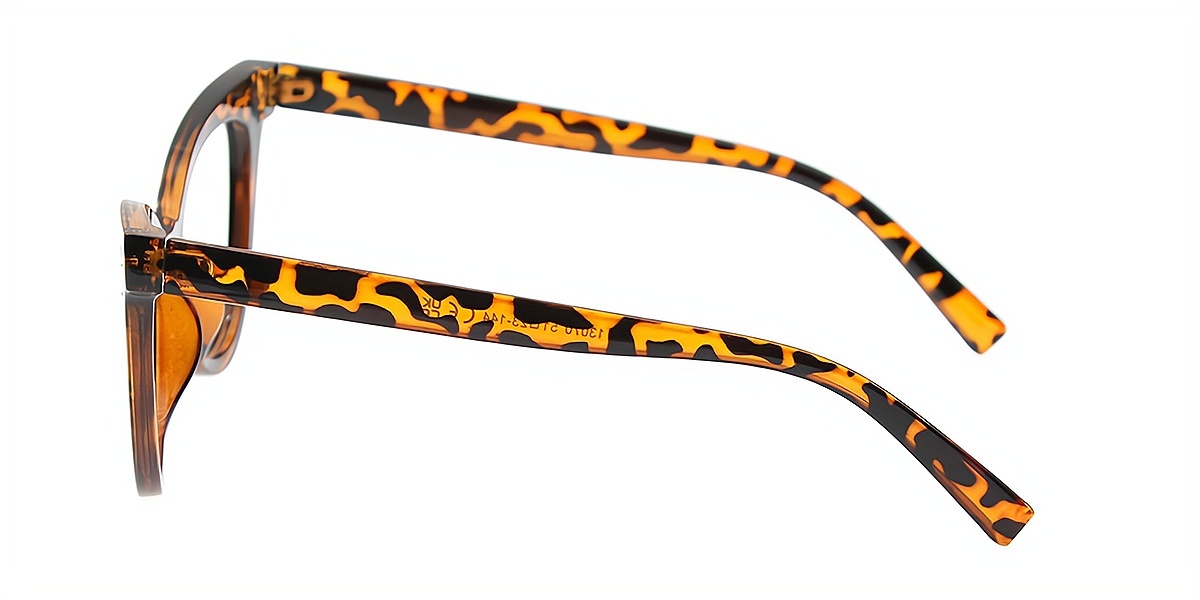 Tortoise Cat Eye Chic Oversized Plastic Eyeglasses