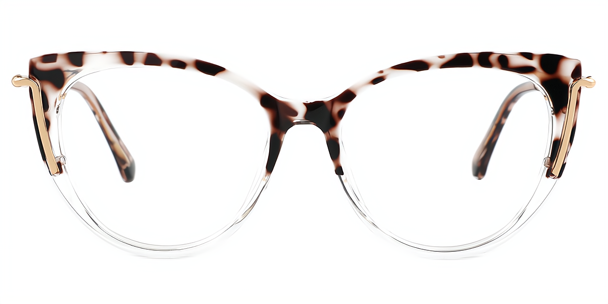 Mix Cat Eye Detailed Refined TR90 Eyeglasses