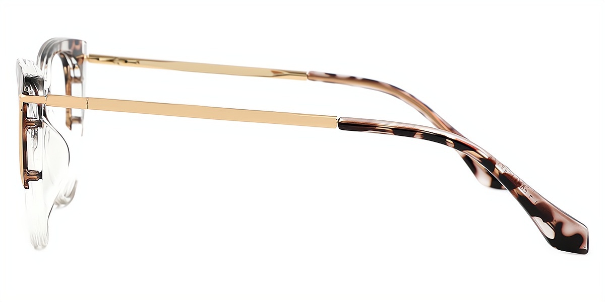 Mix Cat Eye Detailed Refined TR90 Eyeglasses