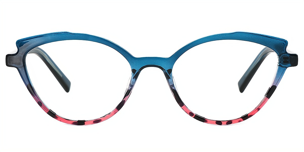 Blue Cat Eye Retro TR90 Eyeglasses