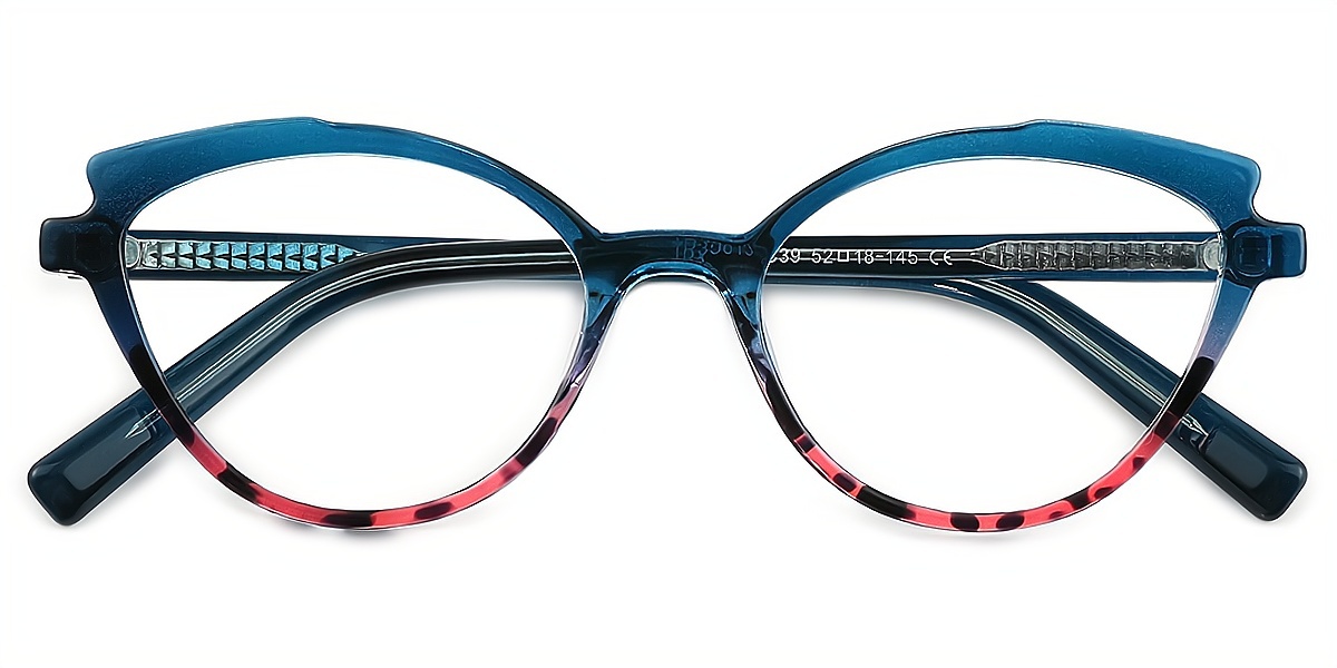 Blue Cat Eye Retro TR90 Eyeglasses