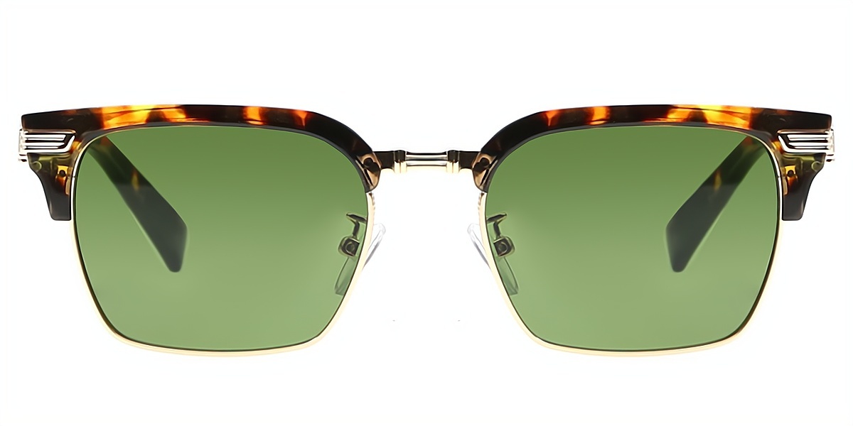 Tortoise Browline Classic Horn Mixed Materials Eyeglasses