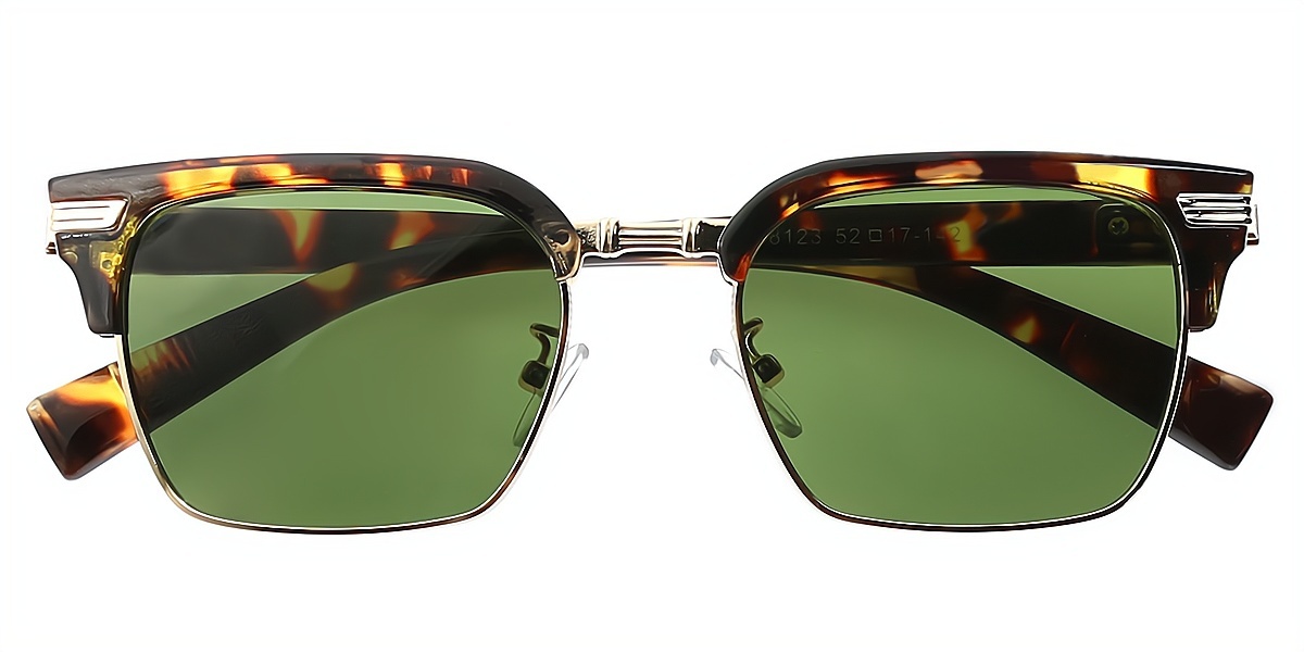 Tortoise Browline Classic Horn Mixed Materials Eyeglasses