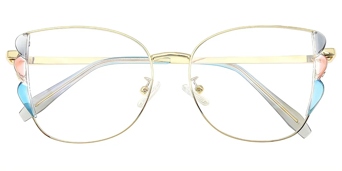 Mix Butterfly Ornate Metal Eyeglasses
