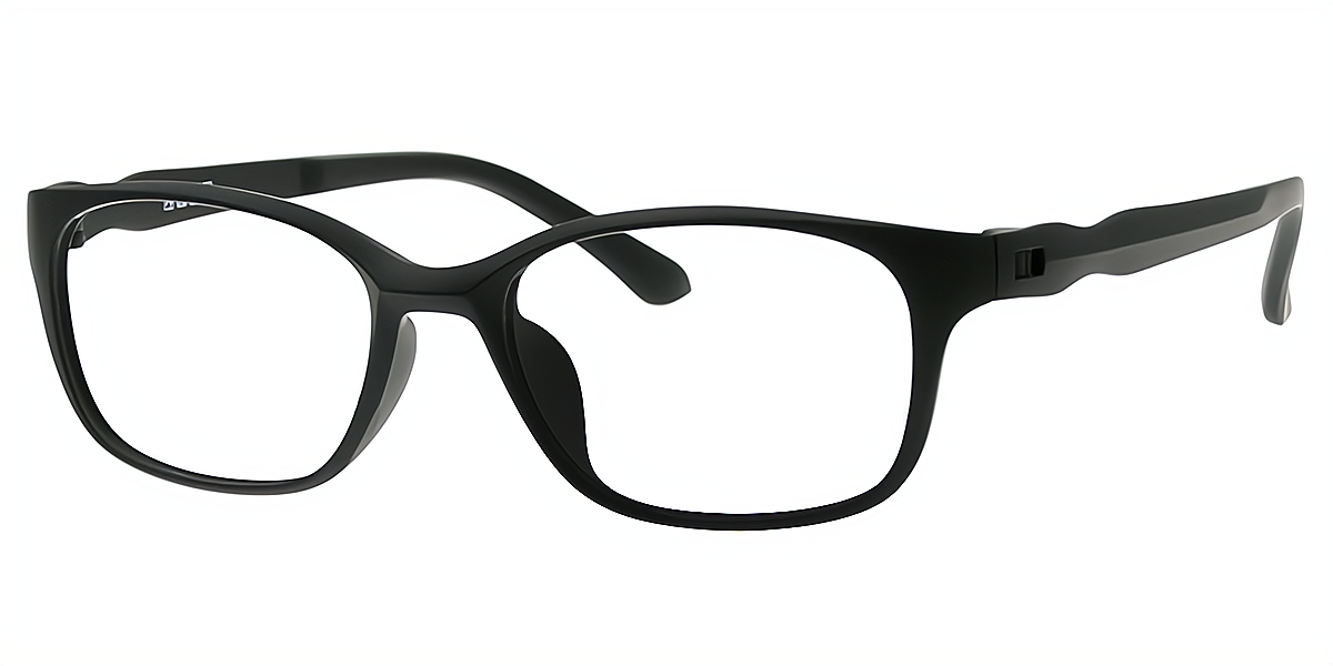Black Rectangle Classic Simple TR90 Eyeglasses