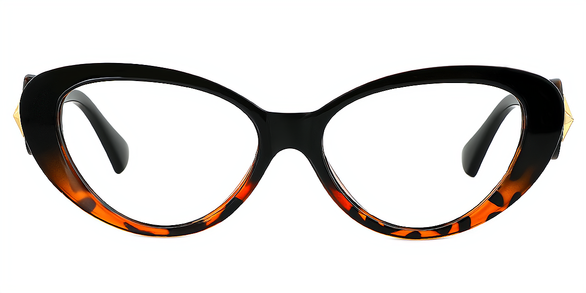 Black Tortoise Cat Eye Retro Plastic Eyeglasses