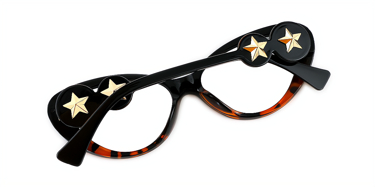 Black Tortoise Cat Eye Retro Plastic Eyeglasses