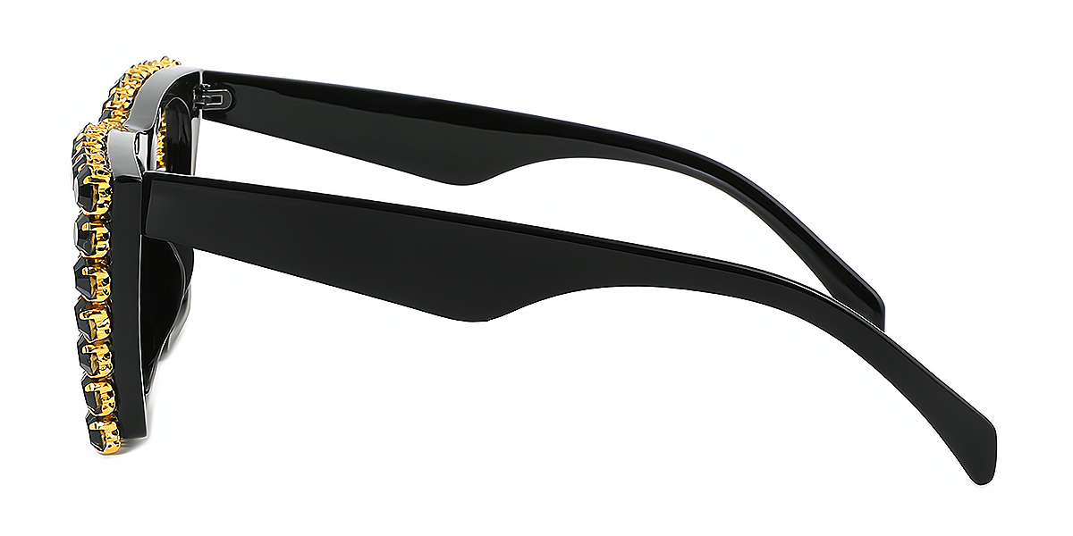Black Cat Eye Hipster Plastic Eyeglasses