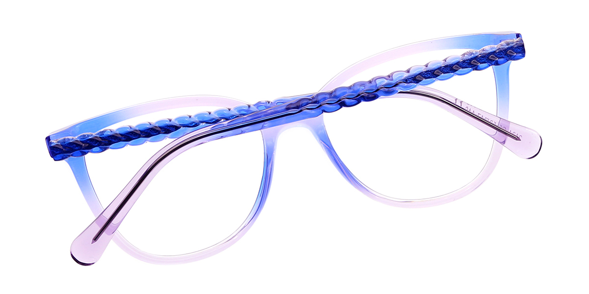 Blue Cat Eye Modish TR90 Eyeglasses