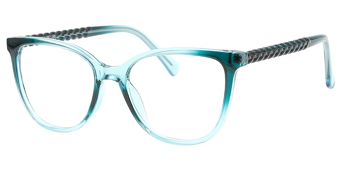 Green Cat Eye Modish TR90 Eyeglasses