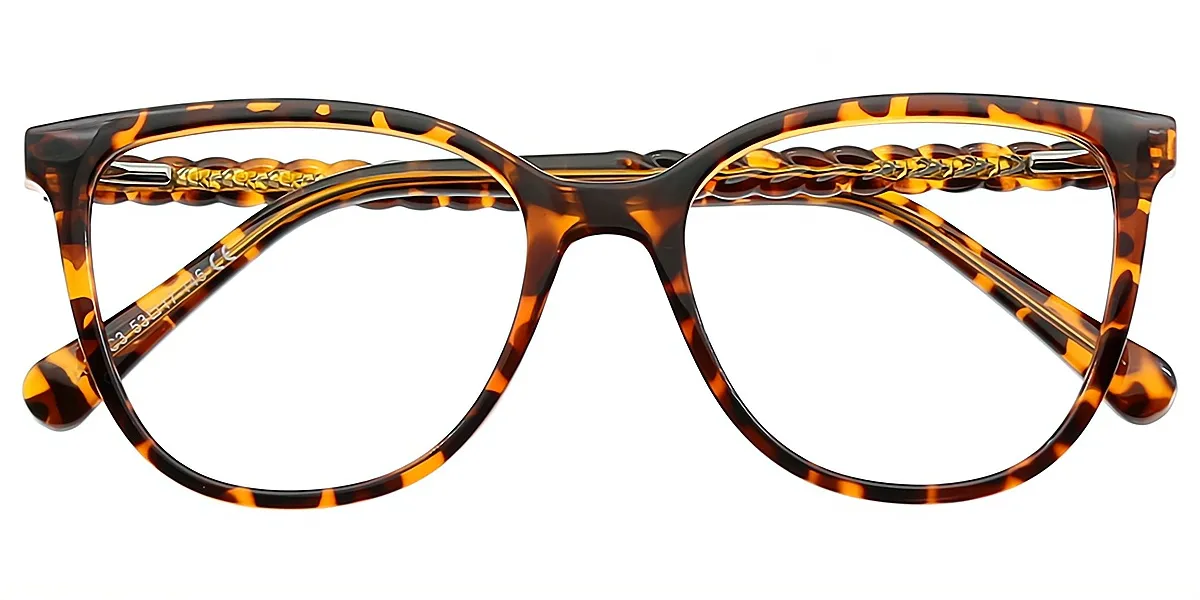 Tortoise Cat Eye Modish TR90 Eyeglasses