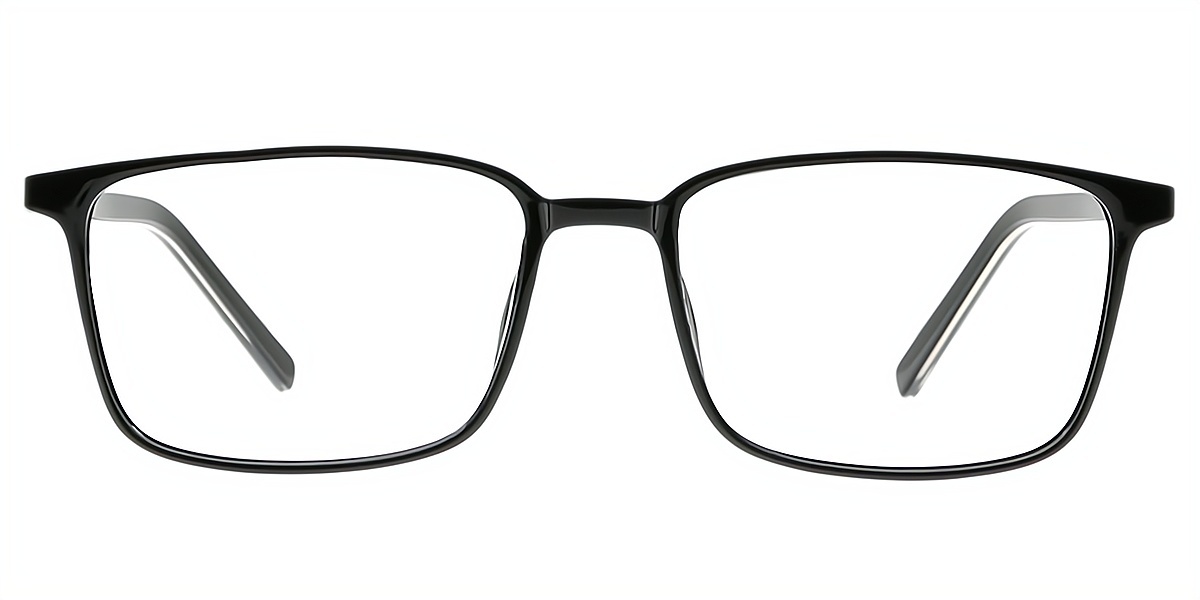 Black Rectangle Classic TR90 Eyeglasses