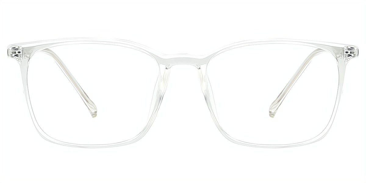 Clear Rectangle Simple Elegant TR90 Eyeglasses