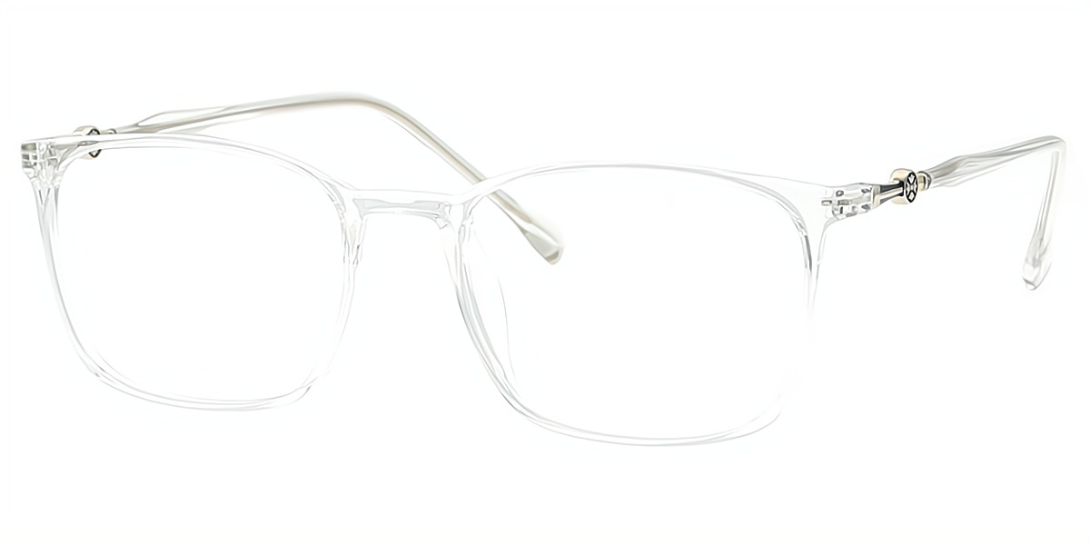 Clear Rectangle Simple Elegant TR90 Eyeglasses