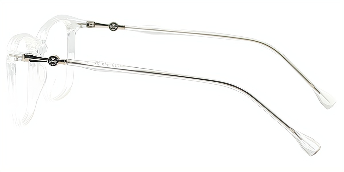 Clear Rectangle Simple Elegant TR90 Eyeglasses