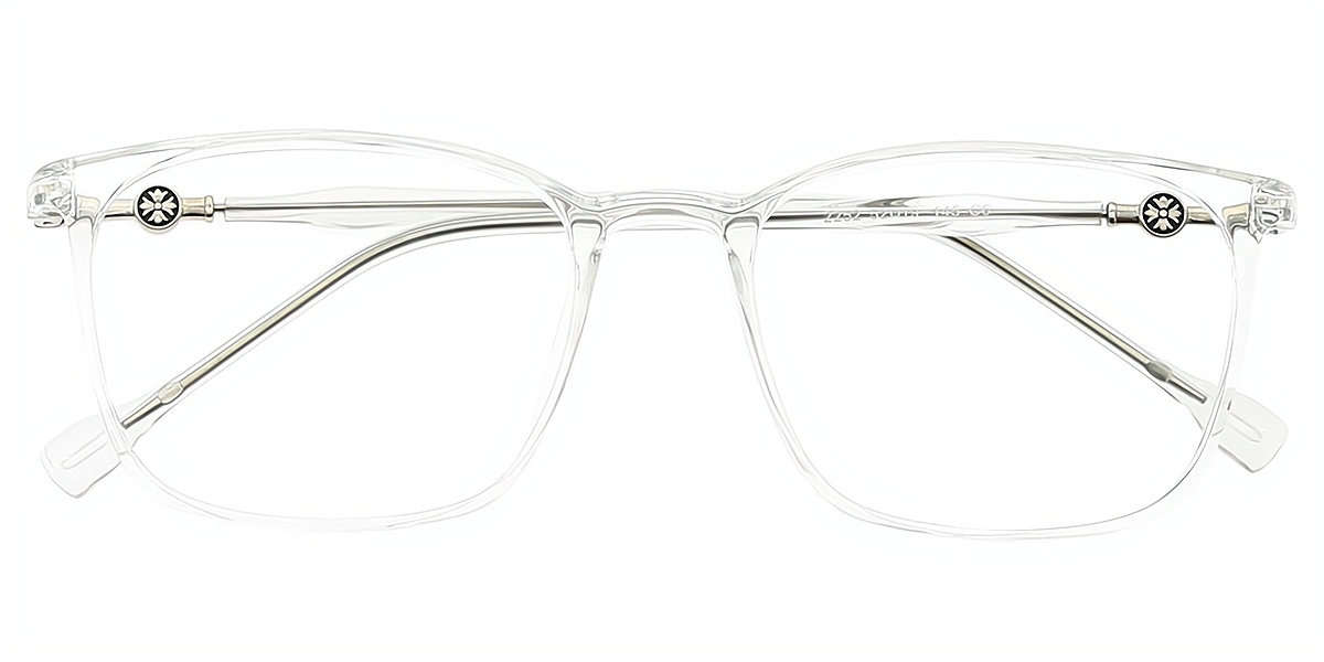 Clear Rectangle Simple Elegant TR90 Eyeglasses
