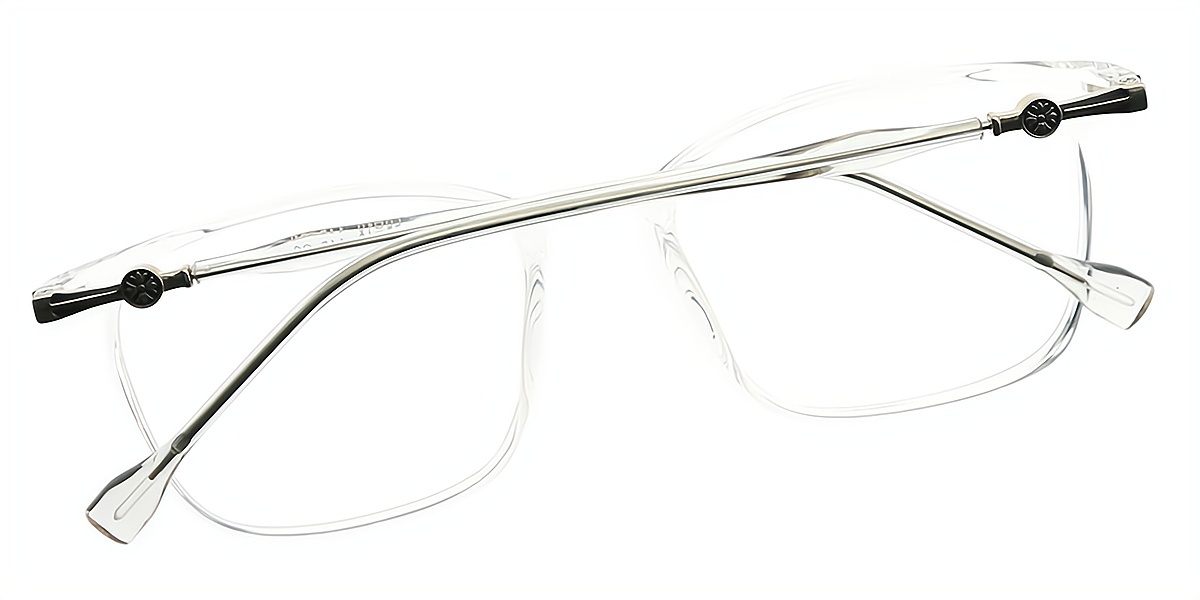 Clear Rectangle Simple Elegant TR90 Eyeglasses