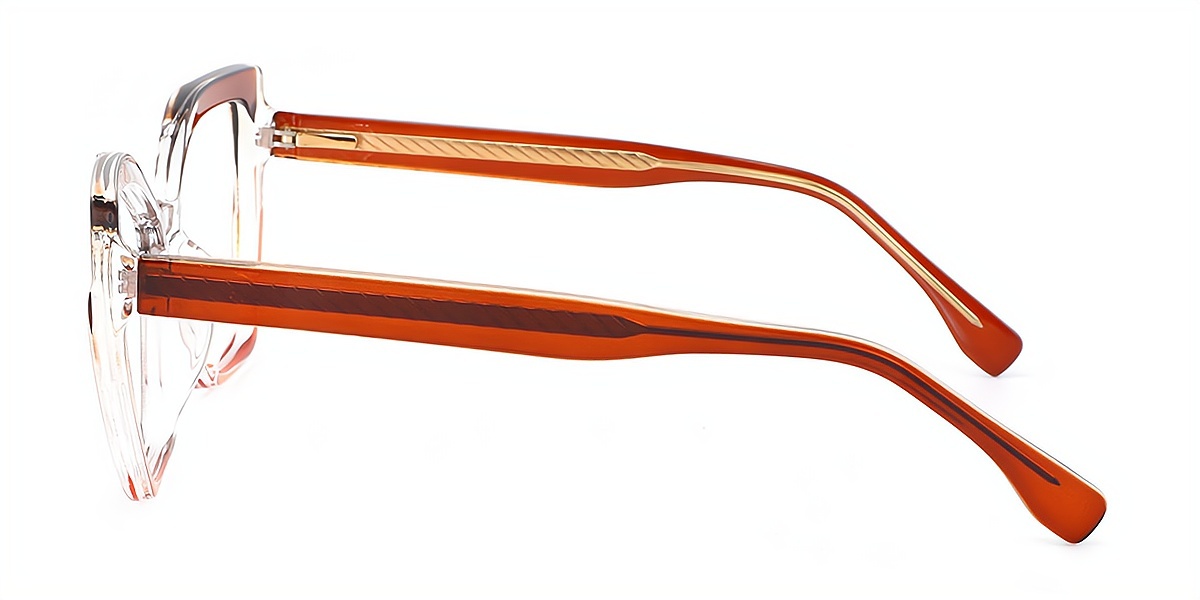 Brown Gradient Cat Eye Modish TR90 Eyeglasses