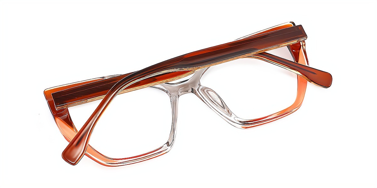 Brown Gradient Cat Eye Modish TR90 Eyeglasses