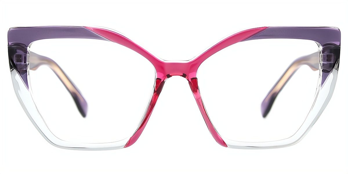 Purple Cat Eye Modish TR90 Eyeglasses