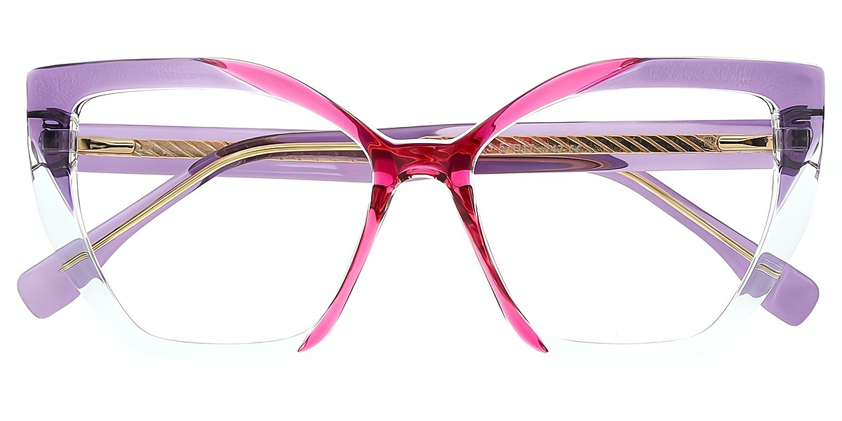 Purple Cat Eye Modish TR90 Eyeglasses