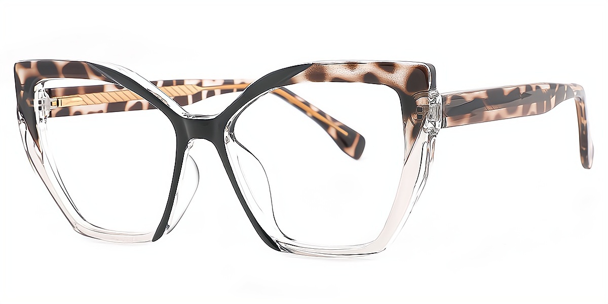 Tortoise Cat Eye Modish TR90 Eyeglasses