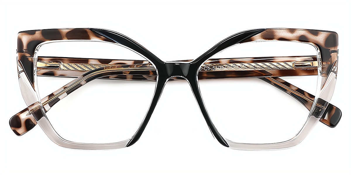 Tortoise Cat Eye Modish TR90 Eyeglasses