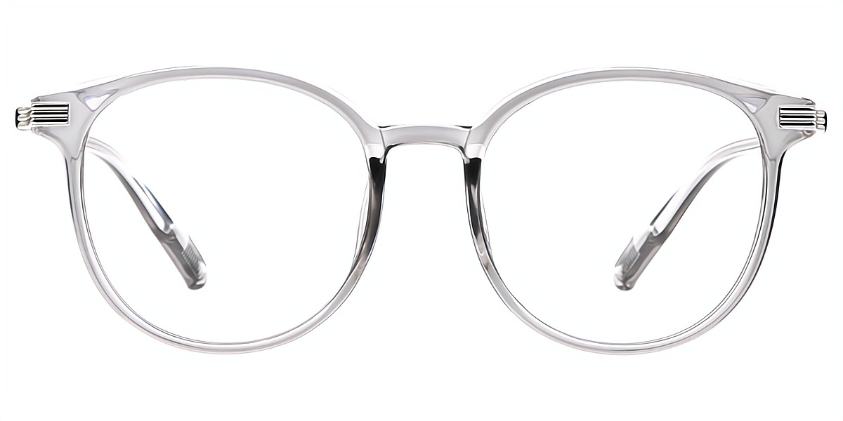 Gray Round Classic TR90 Eyeglasses