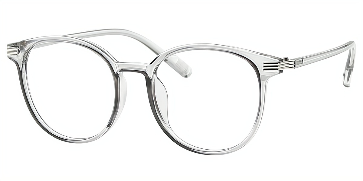 Gray Round Classic TR90 Eyeglasses