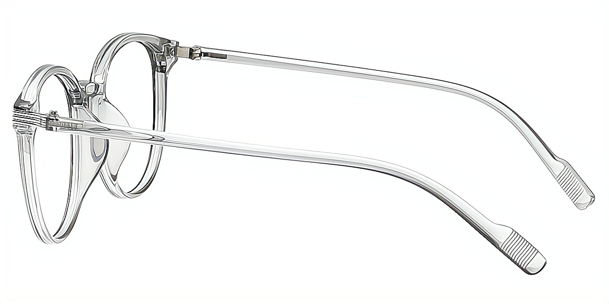 Gray Round Classic TR90 Eyeglasses