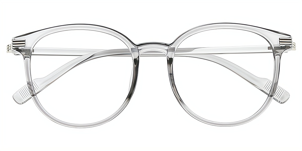 Gray Round Classic TR90 Eyeglasses