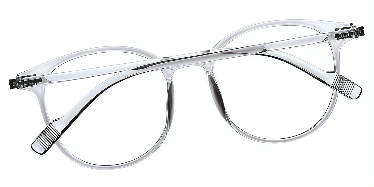 Gray Round Classic TR90 Eyeglasses