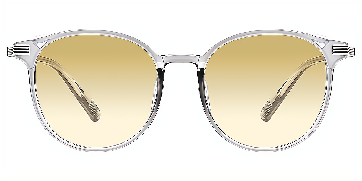Gray Round Classic TR90 Eyeglasses