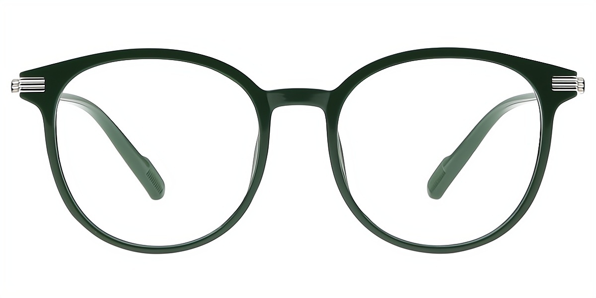 Green Round Classic TR90 Eyeglasses