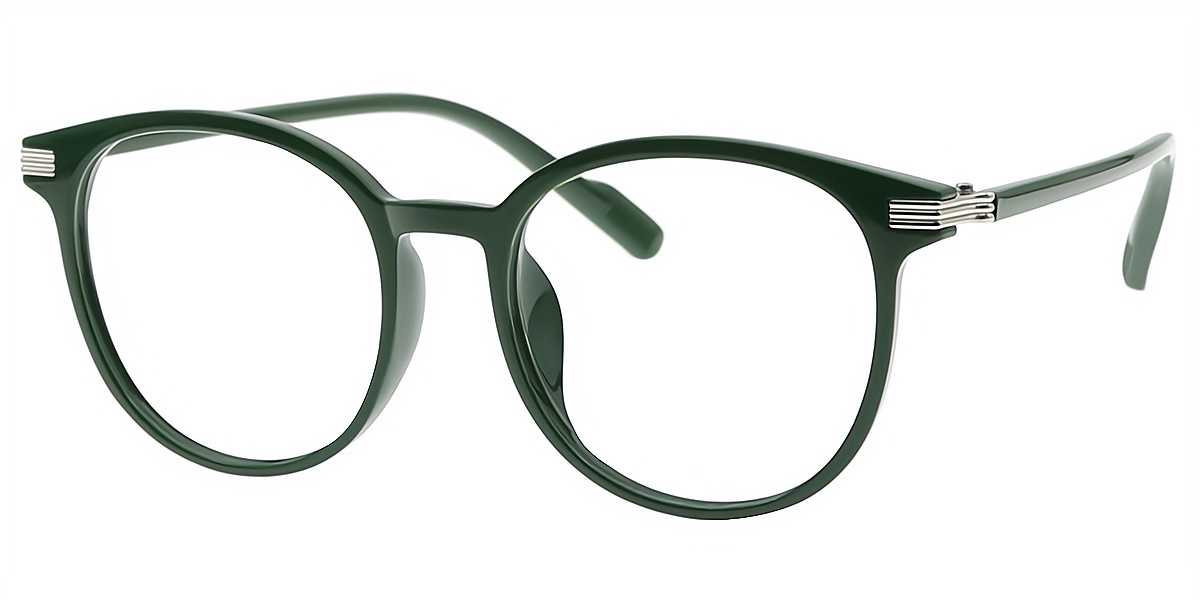 Green Round Classic TR90 Eyeglasses
