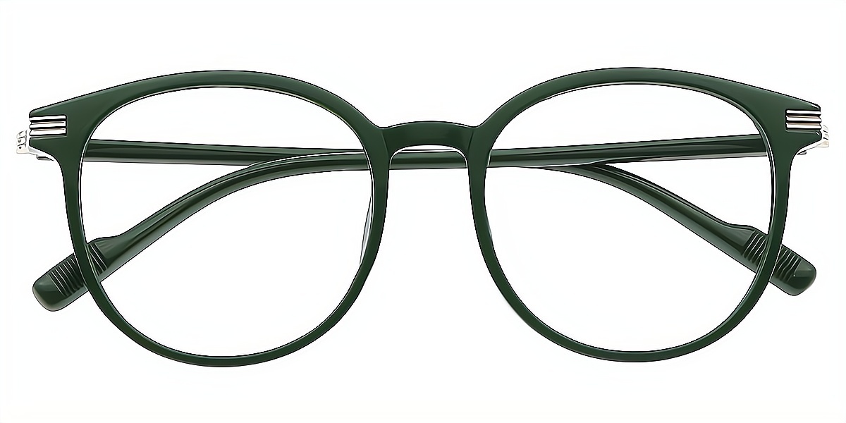 Green Round Classic TR90 Eyeglasses