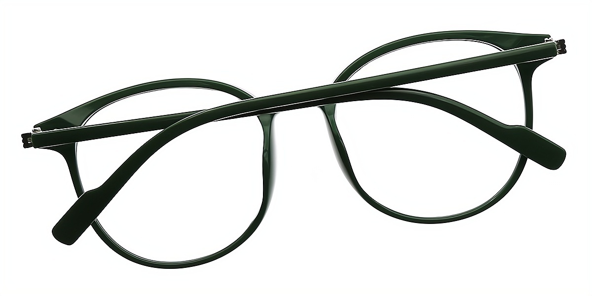 Green Round Classic TR90 Eyeglasses