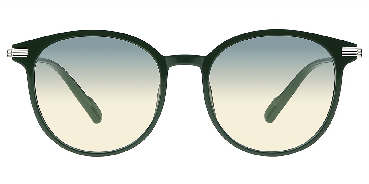 Green Round Classic TR90 Eyeglasses