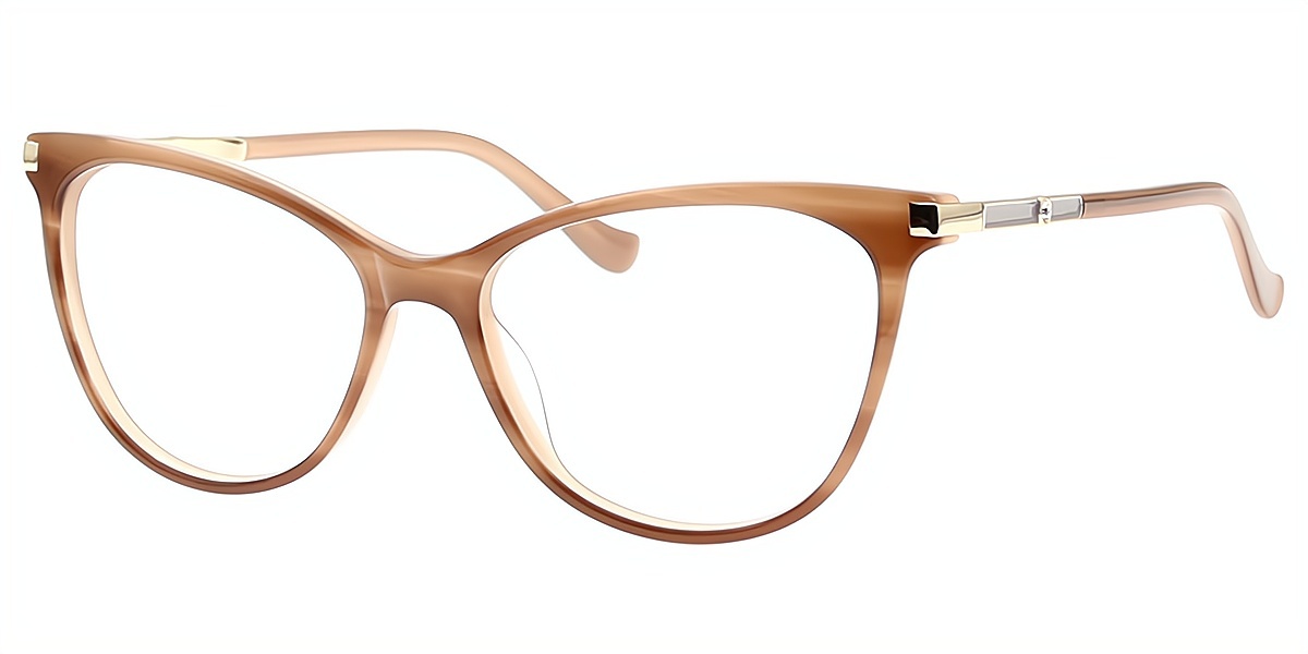 Brown Cat Eye Elegant Acetate Eyeglasses