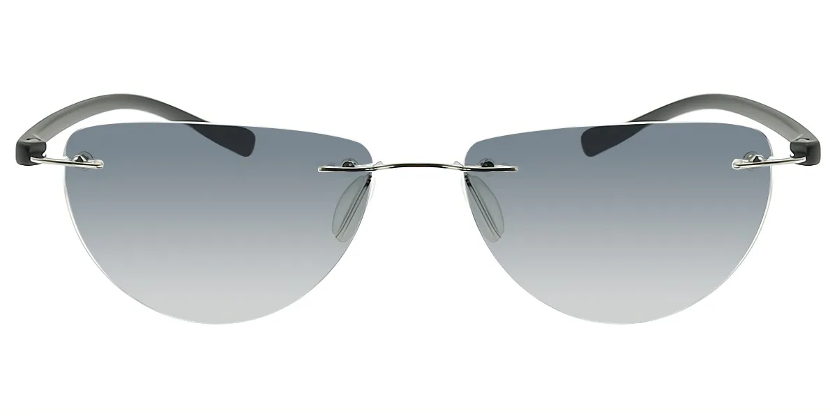Black Cat Eye Simple Mixed Materials Eyeglasses