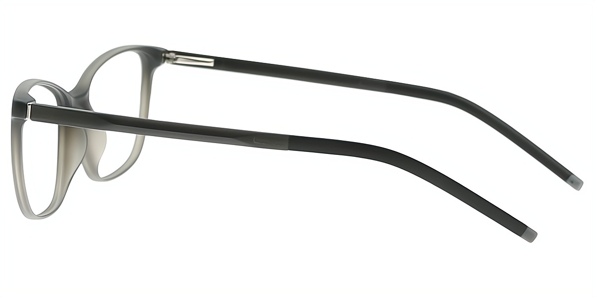 Gray Rectangle Simple Lightweight TR90 Eyeglasses