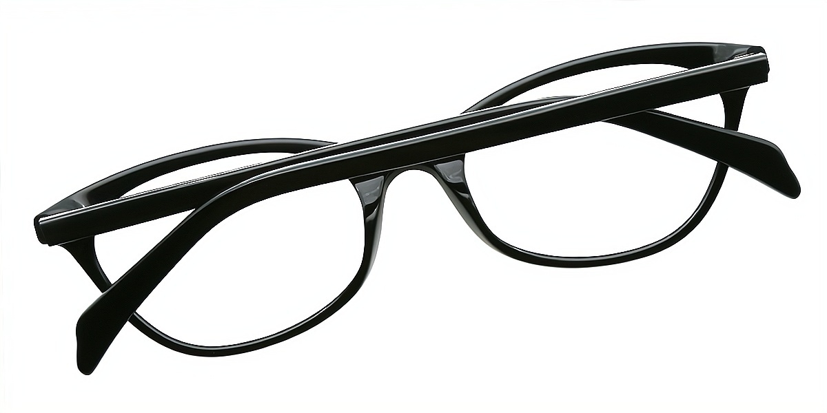 Black Cat Eye Elaborate Acetate Eyeglasses