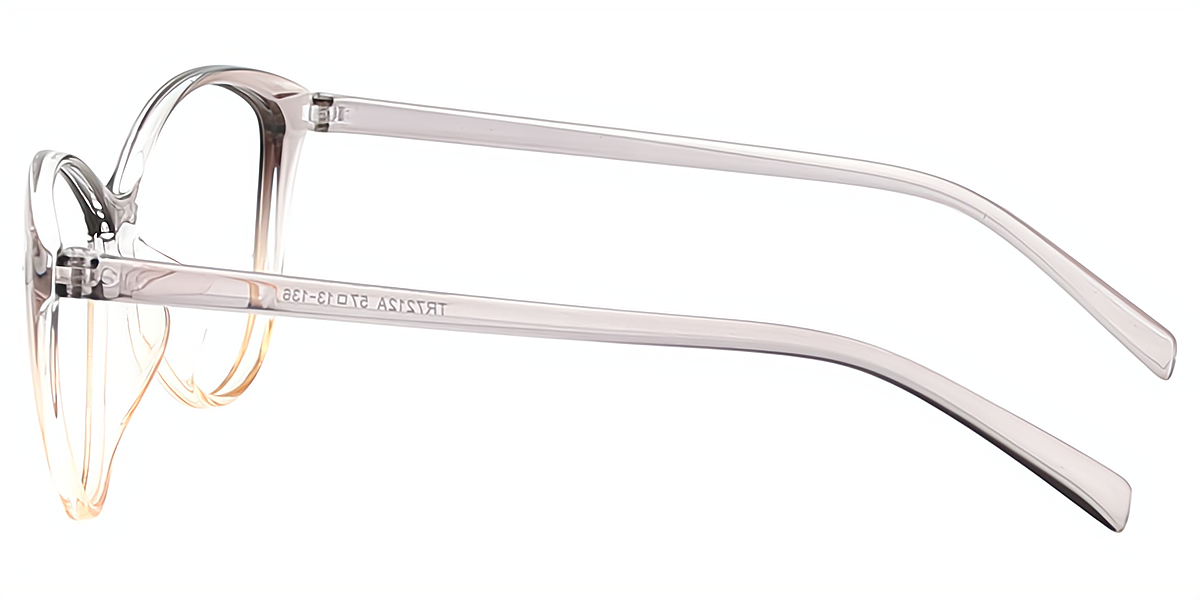 Gray Cat Eye Wide Chic TR90 Eyeglasses