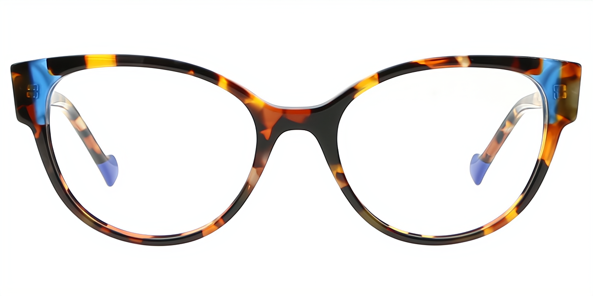 Tortoise Cat Eye Ornate Acetate Eyeglasses