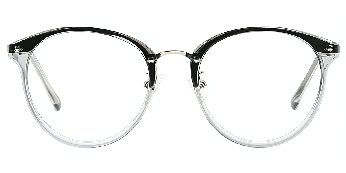 Gray Oval Elegant TR90 Eyeglasses