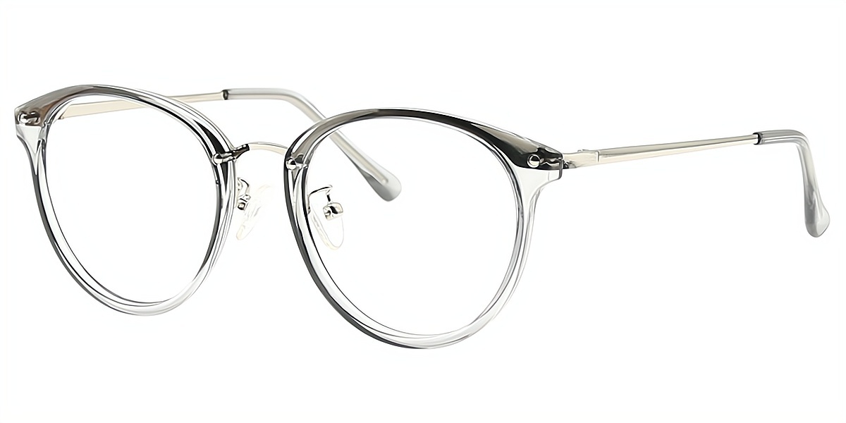 Gray Oval Elegant TR90 Eyeglasses